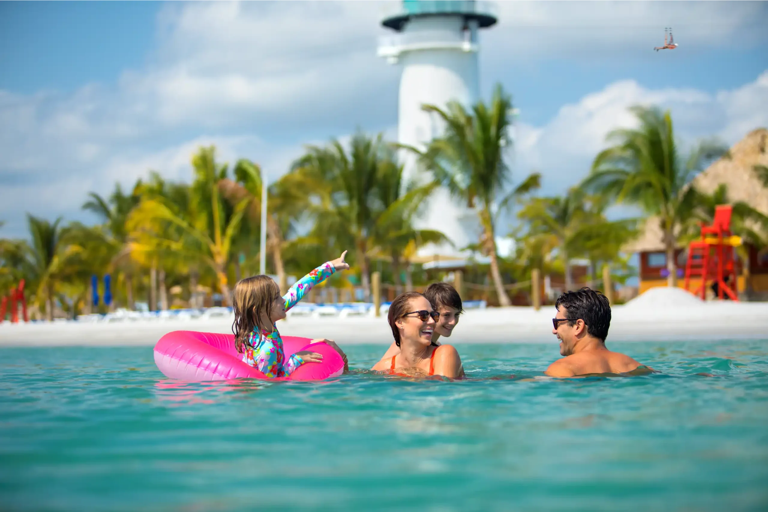 People swimming