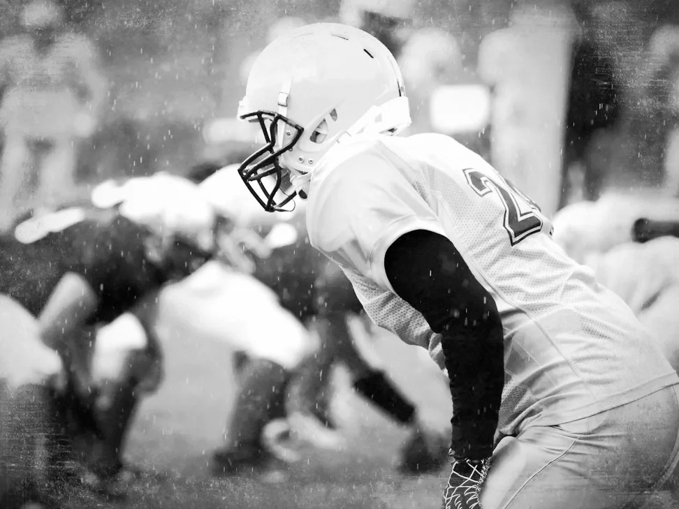 football black and white