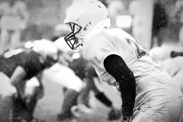 football black and white